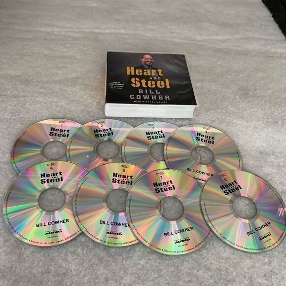 Heart And Steel Bill Cowher Audio Book-8 CD’s - Picture 1 of 4